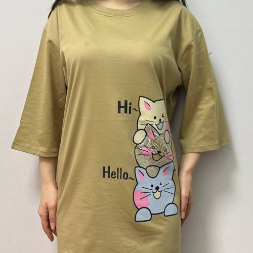 نیم لانگ کد 135599 - خرید تاپ و تیشرت زنانه عمده