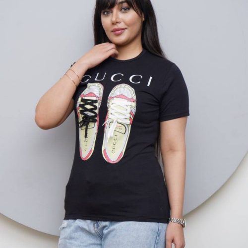 تیشرت بند کفشی کد 135621 - خرید تاپ و تیشرت زنانه عمده