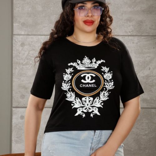 کراپ چاپی کد 135634 - خرید تاپ و تیشرت زنانه عمده