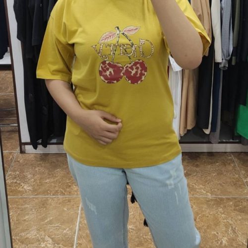 تیشرت لانگ کد 135641 - خرید تاپ و تیشرت زنانه عمده