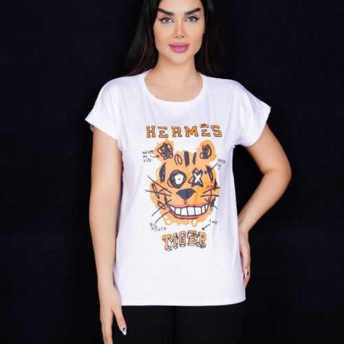 تیشرت چاپی کد 135708 - خرید تاپ و تیشرت زنانه عمده