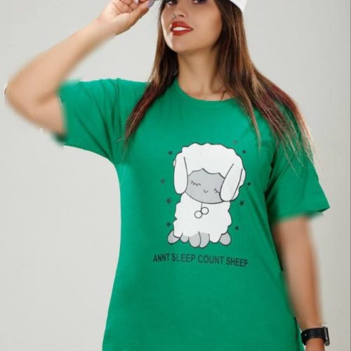 تیشرت نخ پنبه کد 135993 - خرید تاپ و تیشرت زنانه عمده