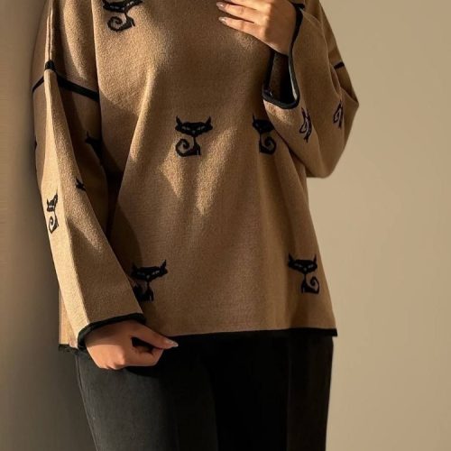 بافت باکسی کد 137946 - خرید بلوز تک زنانه عمده