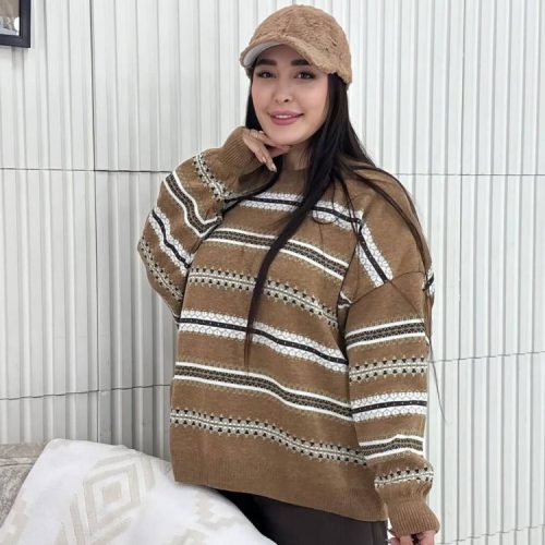 بافت باکسی کد 138215 - خرید بلوز تک زنانه عمده