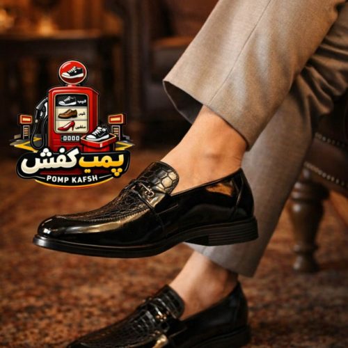 کفش عمده (۱۰جفت)کالج مردانه ورنی پشت پیو درجه یک کد 144600 - خرید کفش مردانه عمده