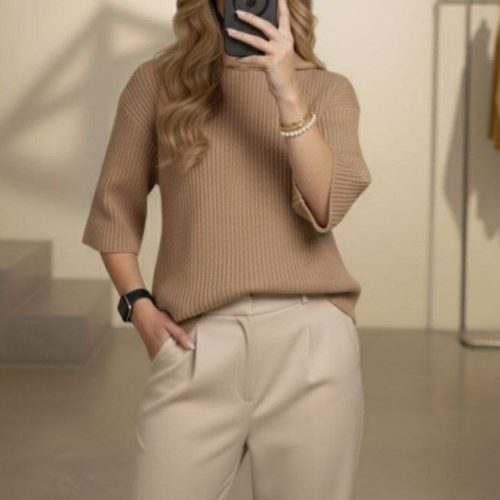 باکسی کلاهدار کد 135008 - خرید تاپ و تیشرت زنانه عمده