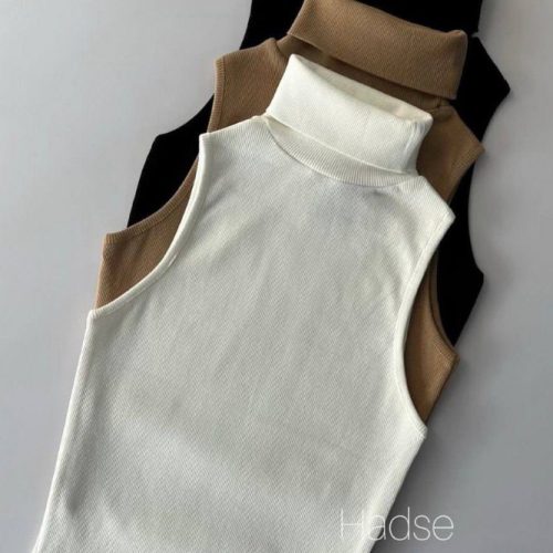 تاپ یقه اسکی بیسیک کد 135082 - خرید تاپ و تیشرت زنانه عمده