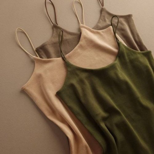 تاپ بلند ماکارونی یقه دلبر کد 135829 - خرید تاپ و تیشرت زنانه عمده