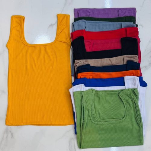 تاپ یقه خشتی کد 135837 - خرید تاپ و تیشرت زنانه عمده