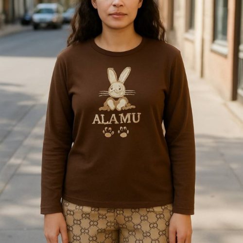 ست بلوز و شلوار خرسی شلوار بگ تمام چاپ G. کد 136134 - خرید ست بلوز شلوار زنانه عمده