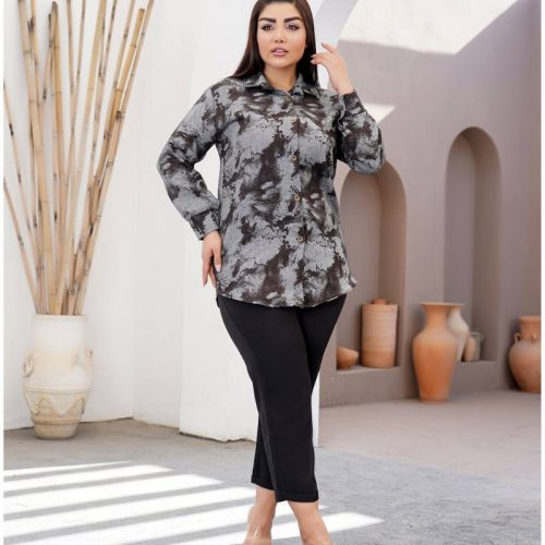 مانتو قواره دار منیر کد 138223 - خرید مانتو زنانه عمده