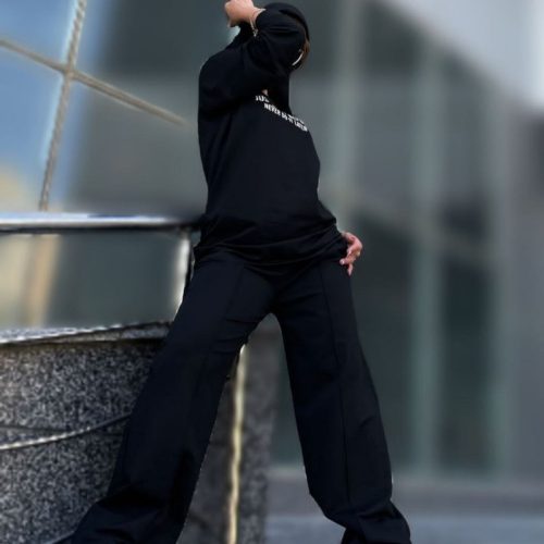 ست آستین بلند شلوار خط اتو کد 140107 - خرید ست بلوز شلوار زنانه عمده