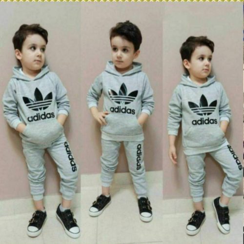 هودی شلوار پسرانه آدیداس کد 134384 - خرید ست هودی شلوار پسرانه عمده