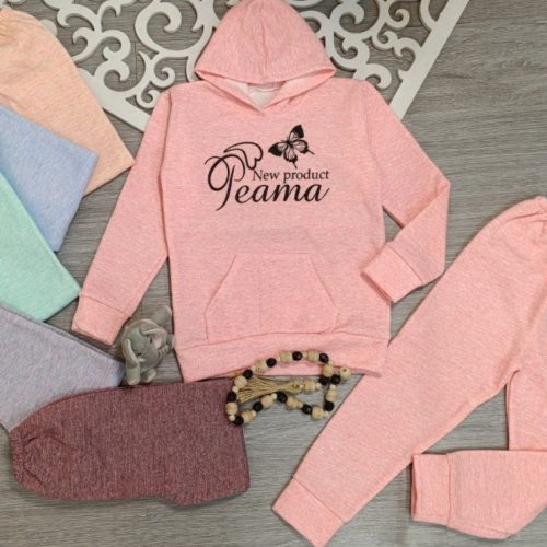 هودی شلوار دخترانه داخل کرک دار کد 134396 - خرید کاپشن و هودی دخترانه عمده