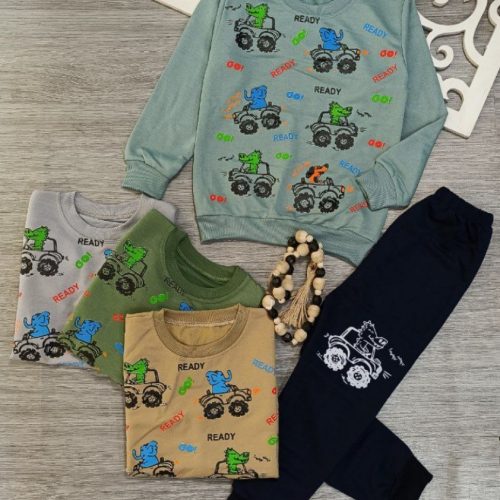 بلوز شلوار پسرانه کد 135214 - خرید ست بلوز شلوار پسرانه عمده