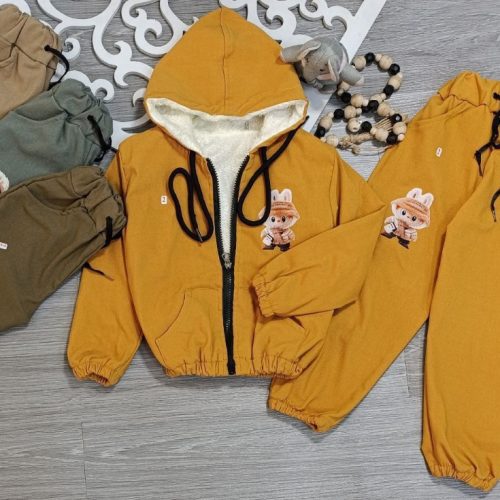 سویشرت شلوار اسپورت پسرانه و دخترانه کد 135221 - خرید ست هودی شلوار پسرانه عمده