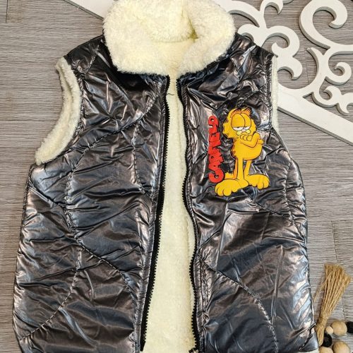 پافر پسرانه خز دار کد 135782 - خرید کاپشن و هودی پسرانه عمده