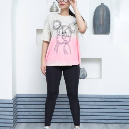 باکسی میکیرموس پیستوله ای کد 136458 - خرید تاپ و تیشرت زنانه عمده