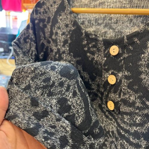 تونیک طرح دارقواره بزرگ کد 136559 - خرید تونیک زنانه عمده