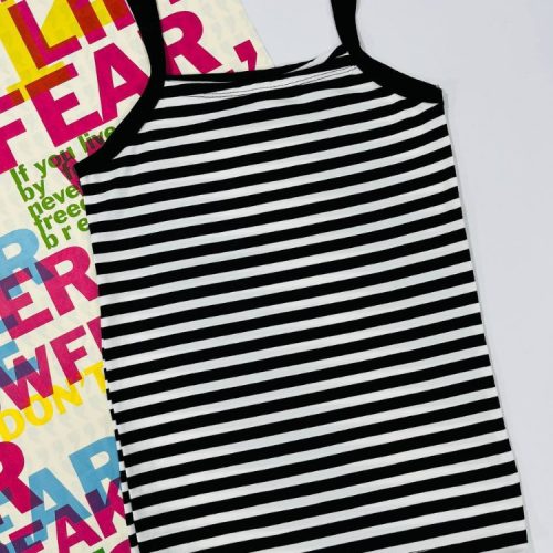 تاپ دوبندی راه راه کد 136572 - خرید تاپ و تیشرت زنانه عمده