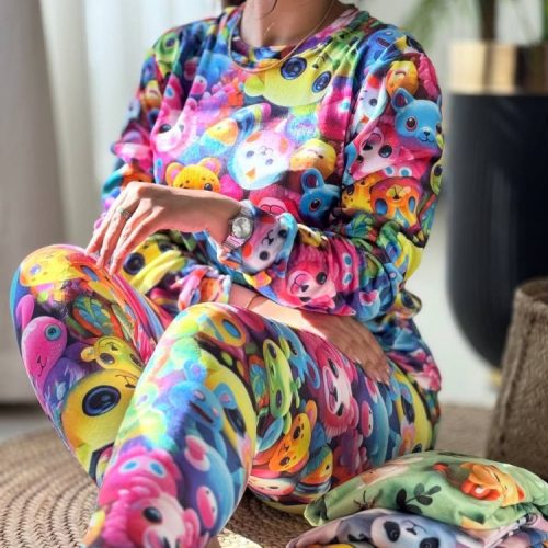 ست بلوزشلوارسه بعدی کد 137452 - خرید ست بلوز شلوار زنانه عمده