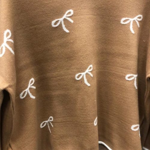 بافت باکسی پاپیون کد 137768 - خرید بلوز تک زنانه عمده