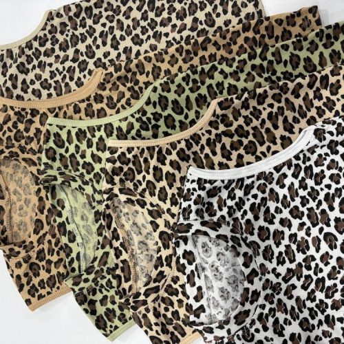 زیرمانتویی پلنگی کد 138330 - خرید تاپ و تیشرت زنانه عمده