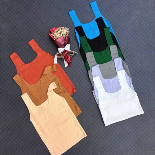 تاپ بافت یقه دلبر کد 136832 - خرید تاپ و تیشرت زنانه عمده