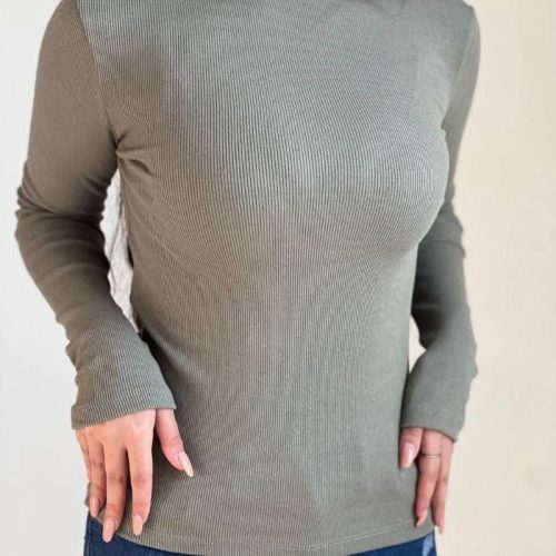 بلوز یقه اسکی استین بلند کد 136842 - خرید بلوز تک زنانه عمده