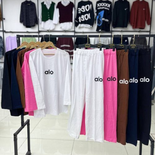 ست alo کد 137113 - خرید ست تیشرت شلوار زنانه عمده