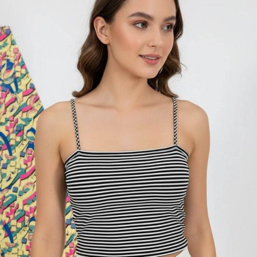 تاپ بندماکارون کد 137348 - خرید تاپ و تیشرت زنانه عمده