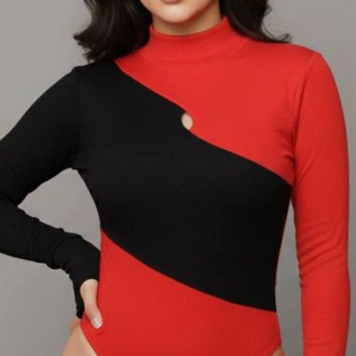 بادی آستین فینگر سینه اشکی کد 138296 - خرید بلوز تک زنانه عمده