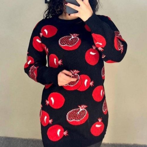 بافت هندوانه کد 138352 - خرید بلوز تک زنانه عمده