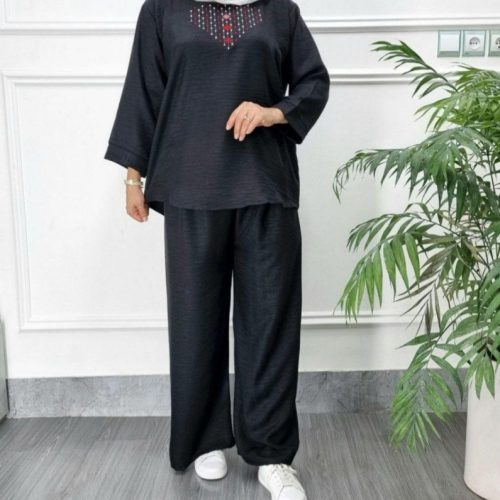 خرید عمده ست تونیک شلوار گلدوزی - ست تونیک شلوار زنانه عمده