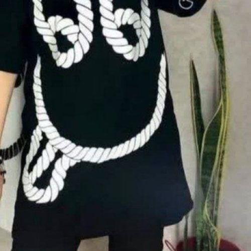خرید عمده تیشرت لانگ مشکی تک - تاپ و تیشرت زنانه عمده