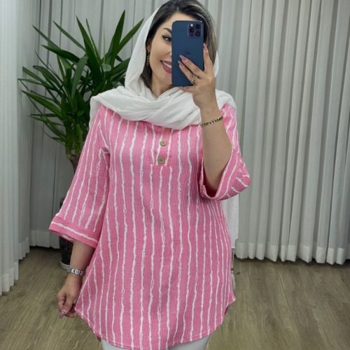 خرید عمده تونیک یقه دو دگمه - تونیک زنانه عمده