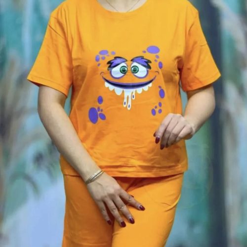 خرید عمده کراپ شورتک انیمه - ست تاب شلوارک زنانه عمده