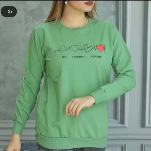 فروش عمده بلوز آستین دار چاپدار کد 130833