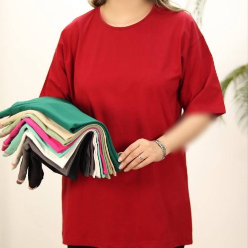 فروش عمده تیشرت قواره دار بیسیک کد 131454