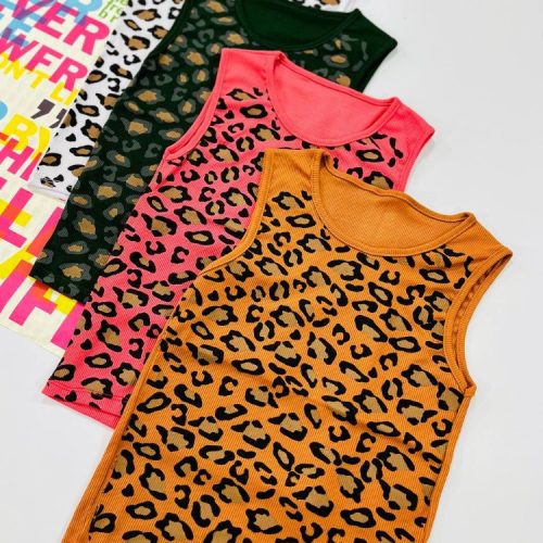 فروش عمده کراپ تمام چاپ پلنگی کد 132418