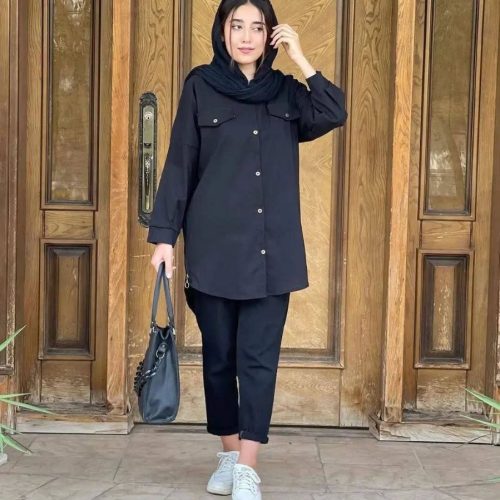 فروش عمده مانتو بغل زیپ قاپ کد 132439