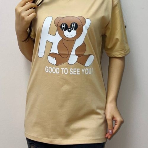 فروش عمده نیم لانگ چاپ تدی نشسته کد 132589