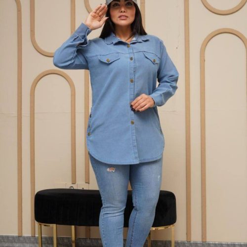 فروش عمده مانتو پایین حلال بغل دگمه کد 132939