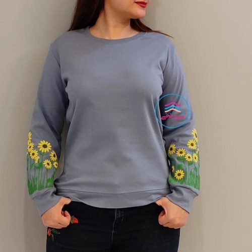 فروش عمده بلوز آستین چاپ کد 132971