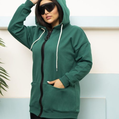 فروش عمده سویشرت تمام زیپ ضخیم کلاهدار کد 133198