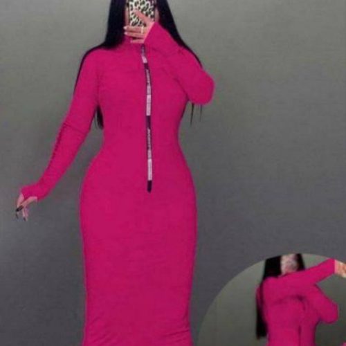 ماکسی آستین فینگری زیپدار کد 133397