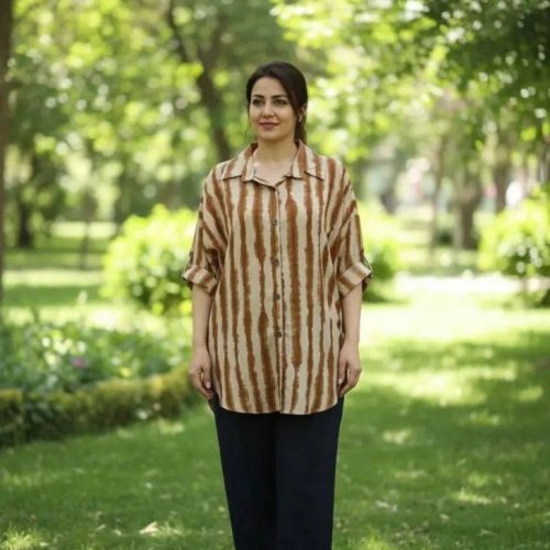 مانتو پری جلو دگمه کد 133795 - خرید مانتو زنانه عمده