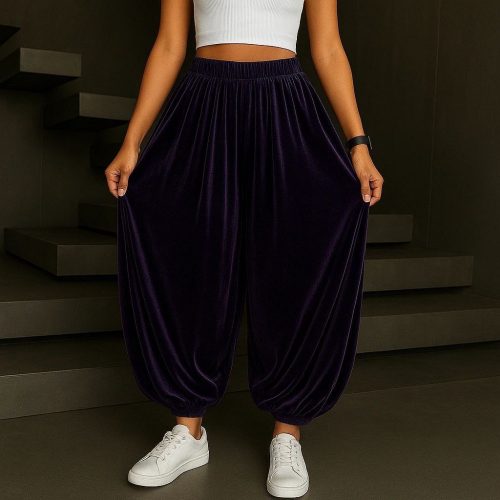 شلوار جاگر مخمل کد 134308 - خرید شلوار زنانه عمده