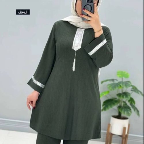 ست تونیک شلوار سنتی کد 134369 - خرید ست تونیک شلوار زنانه عمده