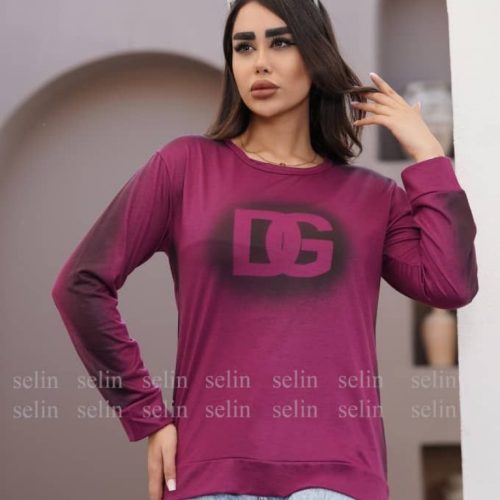 بلوز آستین دار کد 134672 - خرید بلوز تک زنانه عمده